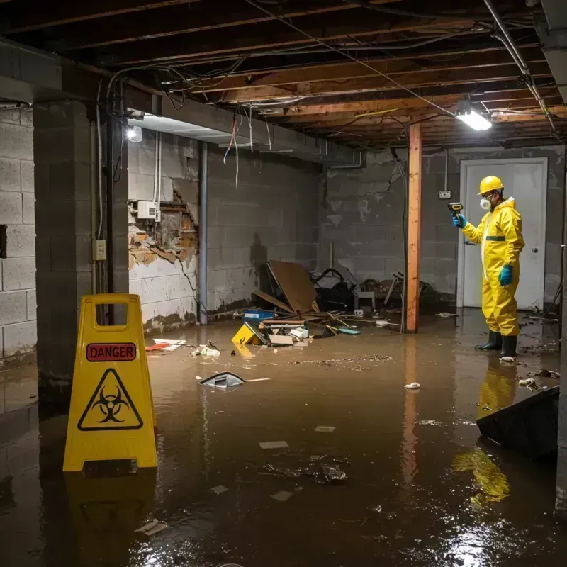 Flooded Basement Electrical Hazard in Lombard, IL Property